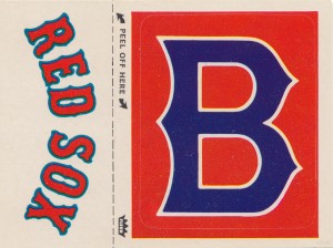 1978 Boston Red Sox Fleer Decal Poster